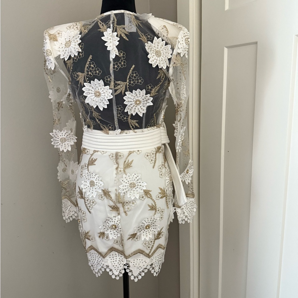 Zhivago By the Way White Mini Wrap Dress 4 - Picture 5 of 9
